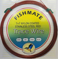 Fishmate Nylon Coated 7x7 Blood Red Trace Wire
