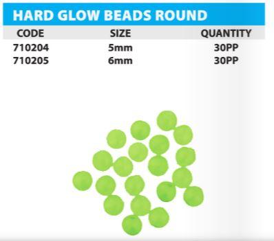 Linx Hard Glow Beads Round (Green Glow)