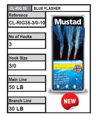 Mustad Sabiki Jigs - Blueflasher