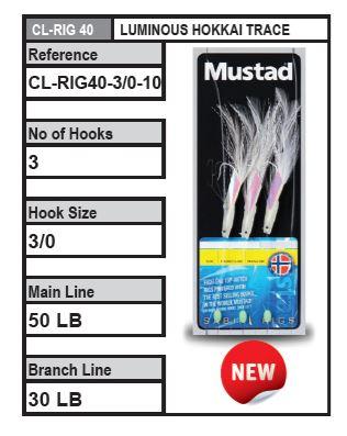 Mustad Sabiki Jigs - Luminous Hokkai