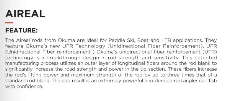 Okuma Aireal Boat Rod